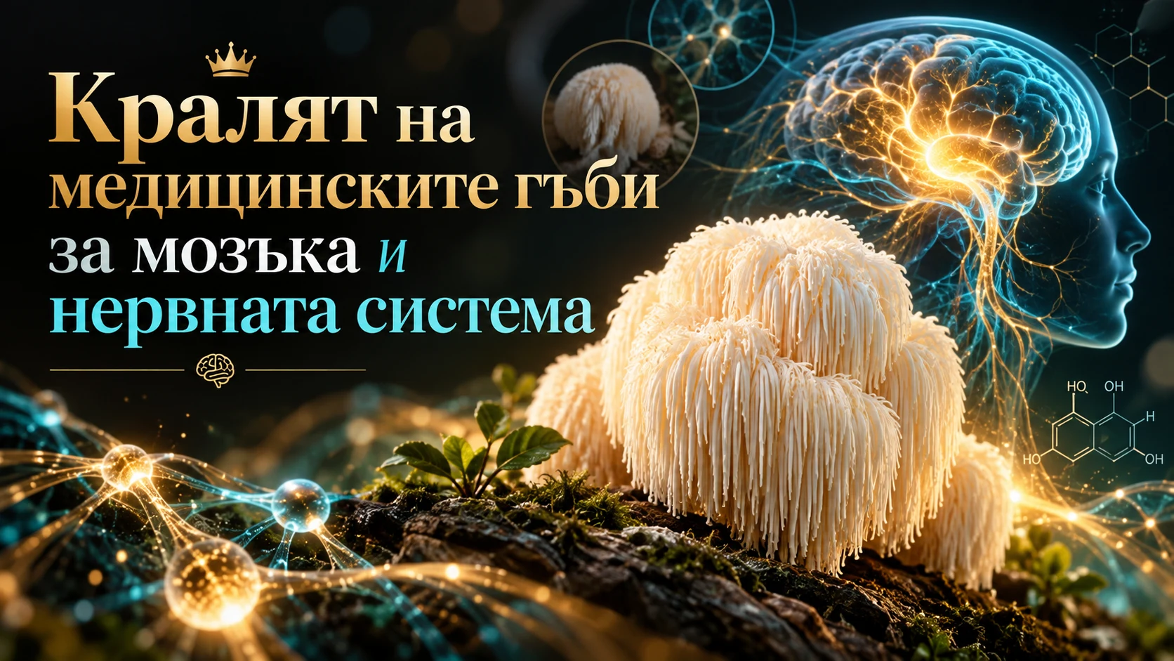 Lion’s Mane SmartBiotica и медицински гъби